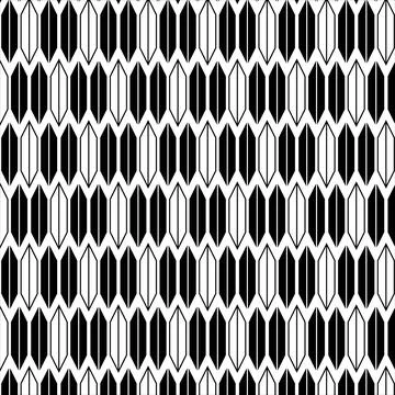 Geometric Black and White Pattern Design Stock Illustration
