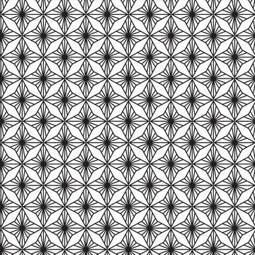 Geometric Black and White Pattern Design Stock Illustration