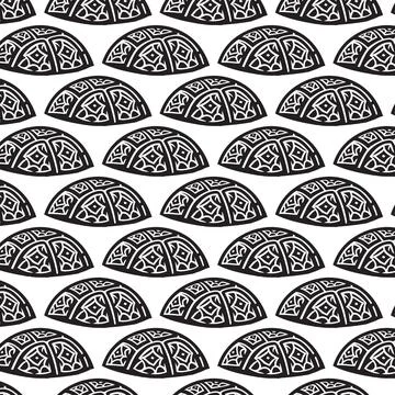 Geometric Black and White Pattern Design Stock Illustration