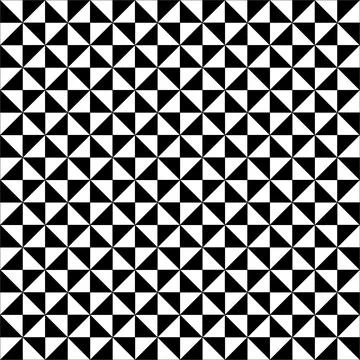 Geometric black and white triangle pattern background Illustrazione stock