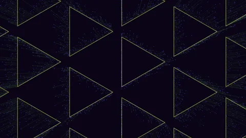 Geometric black and white triangular pattern with zigzag symmetry Stock Footage 317106815