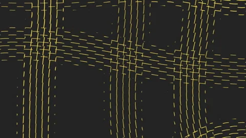 Geometric black and yellow diagonal line pattern Stock Footage 311608906