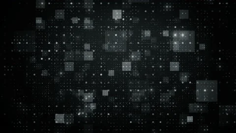 Geometric black background abstract squares dark Stock Footage 206791737