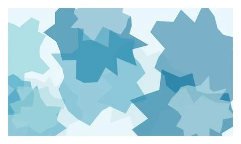 Geometric blue abstract pattern background with overlapping translucent sha.. Stock Illustration