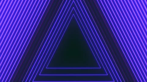 Geometric blue and purple shape with dynamic lines Video stock 317329024