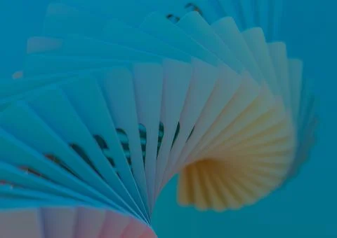Geometric blue background with different color tones. 3D illustration Stock Illustration