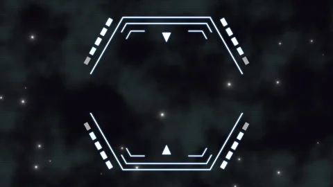 Geometric blue background with intriguing shapes and stars 스톡 동영상 273788946