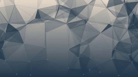 Geometric blue background in origami style with gradient. Beautiful plexus Stock Footage 81056325