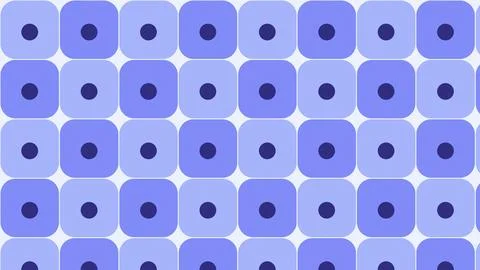 Geometric blue circular pattern with centered dots on white background Stock Illustration