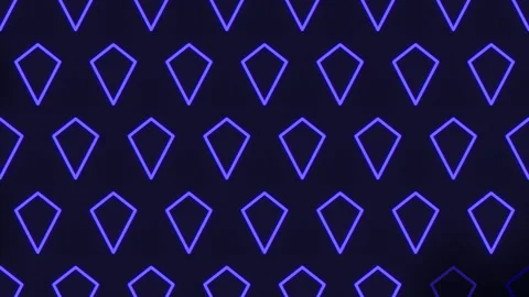 Geometric blue diamond pattern modern and sleek tiling effect Stock Footage 275602949
