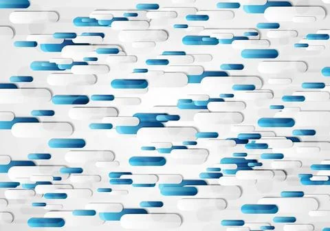 Geometric blue grey tech background Geometric abstract blue grey tech back... Foto stock