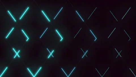 Geometric blue lines on black background creating a modern checkerboard design 스톡 동영상 274183904