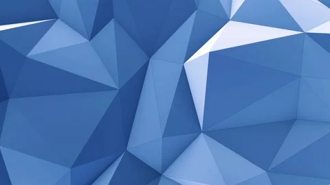 Geometric blue Origami Elegance, Light Low poly Abstract 3d animation Video stock 262481063