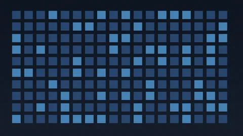 Geometric blue pixel grid abstract digital pattern Stock Illustration