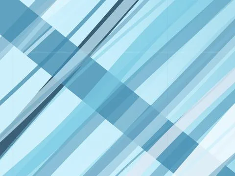 Geometric blue plaid abstract pattern with soft gradients and diagonal stri.. Stock Illustration