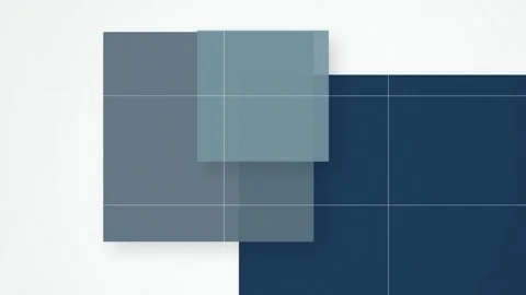 Geometric blue squares sliding seamless loop motion background Stock Footage 345289237