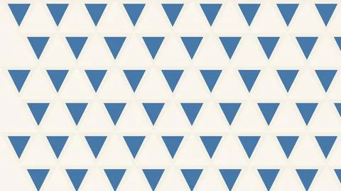 Geometric blue triangles pattern on white background Stock Illustration