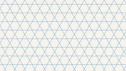 Geometric blue triangular grid pattern on white background Stock Illustration