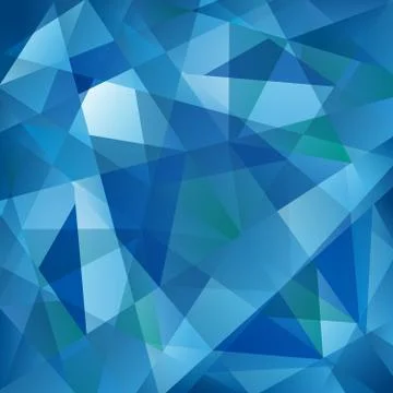 Geometric Blue Wave Pattern Stock Illustration