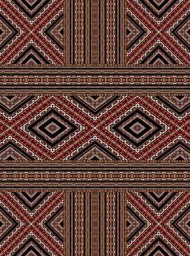 Geometric Boho Style Seamless Pattern Aztec or ethinc boho style geometric... Stock Photos