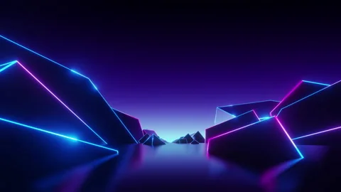 Geometric box stripe landscape background. Stock Footage 230980774