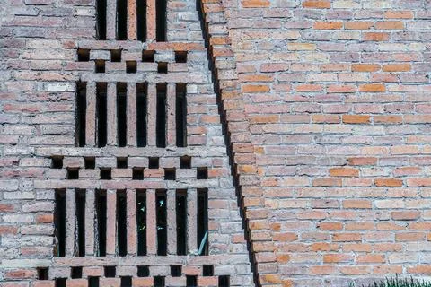 Geometric Brick Pattern Stock Photos