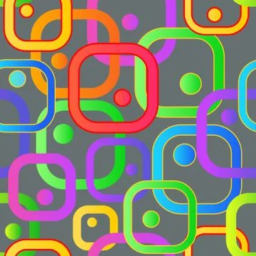 Geometric bright seamless pattern Stock Illustration