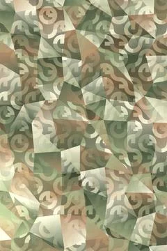 Geometric Camouflage Pattern Stock Illustration