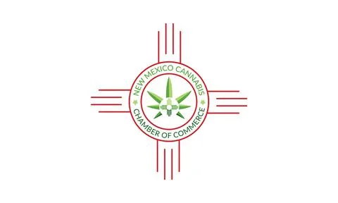 Geometric cannabis logo Stock Illustration