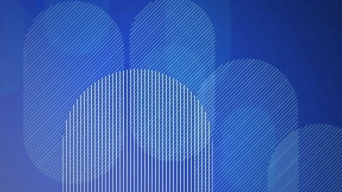 Geometric capsule shapes parallel lines seamless loop motion Stock Footage 344711825