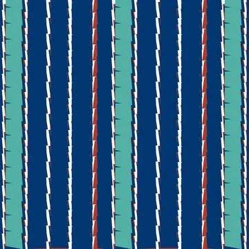 Geometric carpet lines colorful pattern Stock Illustration
