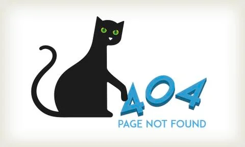 Geometric cat icon or logo in flat, simple and isolated style. Stock Illustration