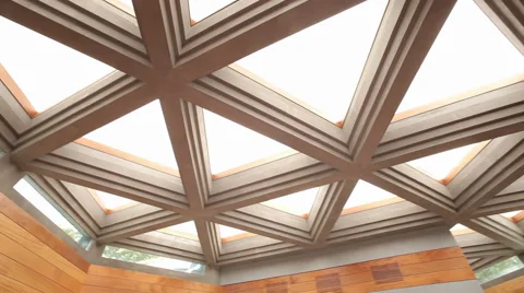 Geometric Ceiling Stock Footage 40806366