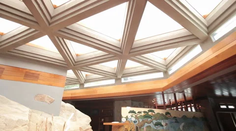 Geometric Ceiling II Stock Footage 40806343