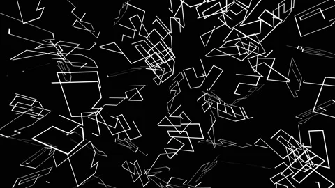 Geometric chaos Stock Footage 152244741