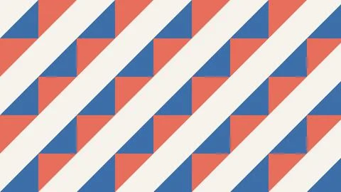 Geometric checkered pattern with red white blue diagonal stripes on abstrac.. Stock Illustration