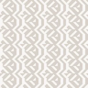 Geometric Chevron Knitting Grid seamless pattern design Ilustração Stock