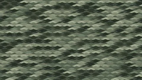 Geometric chevron pattern fabric texture with green and gray tones Stock Illustration