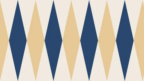 Geometric chevron pattern with navy and beige stripes on abstract background Stock Illustration