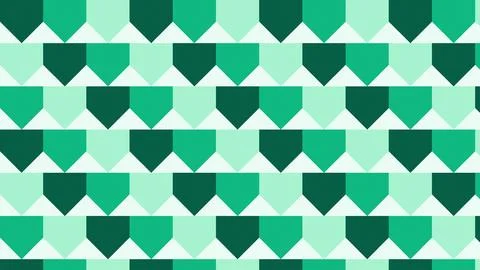 Geometric chevron pattern with teal green and white stripes on seamless bac.. Stock Illustration