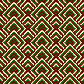 Geometric chrismas  seamless pattern  background. Stock Illustration