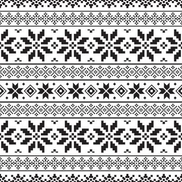 Geometric Christmas Ethnic pattern Stock Illustration