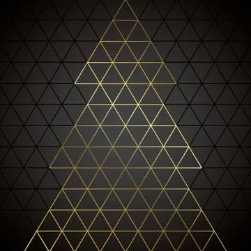 Geometric Christmas Tree Stock Illustration