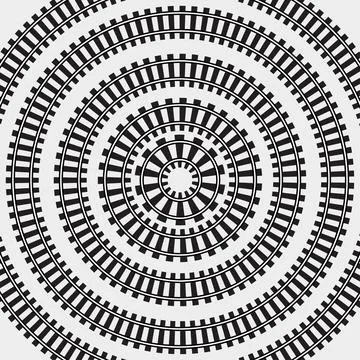 Geometric circle abstract seamless pattern template Stock Illustration