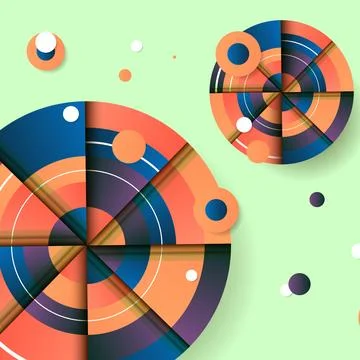 Geometric circle background. Abstract circle. Stock Illustration