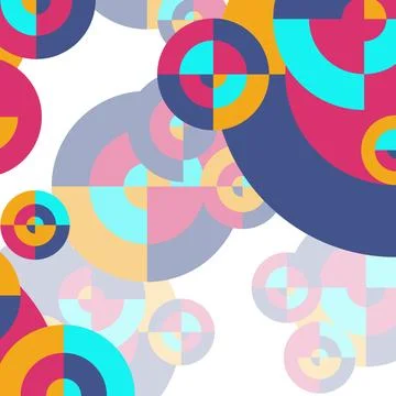 Geometric circle background. Stock Illustration