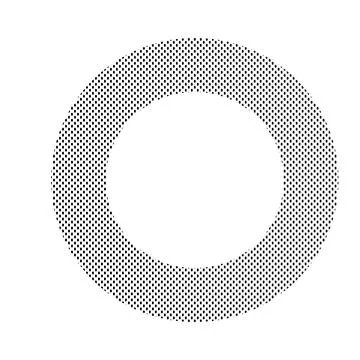 Geometric Circle Border Template Illustrazione stock