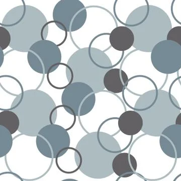Geometric circle dot seamless pattern. Modern stylish texture fo Stock Illustration