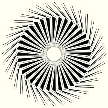 Geometric circle element, circle motif random edgy, angular lines. Suitable a イラスト素材