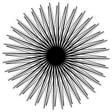 Geometric circle element, circle motif random edgy, angular lines. Suitable a Stock Illustration